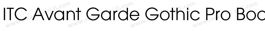 ITC Avant Garde Gothic Pro Book字体转换